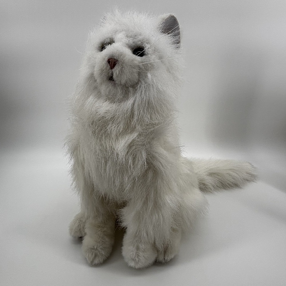2006 FurReal Friends 'Lulu' 14" Hasbro Interactive Toy White Persian Kitty Cat